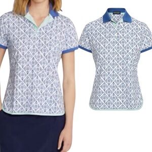 Ralph Lauren Golf Graphic Jersey Polo Shirt Sz S Breathable Sport Motion